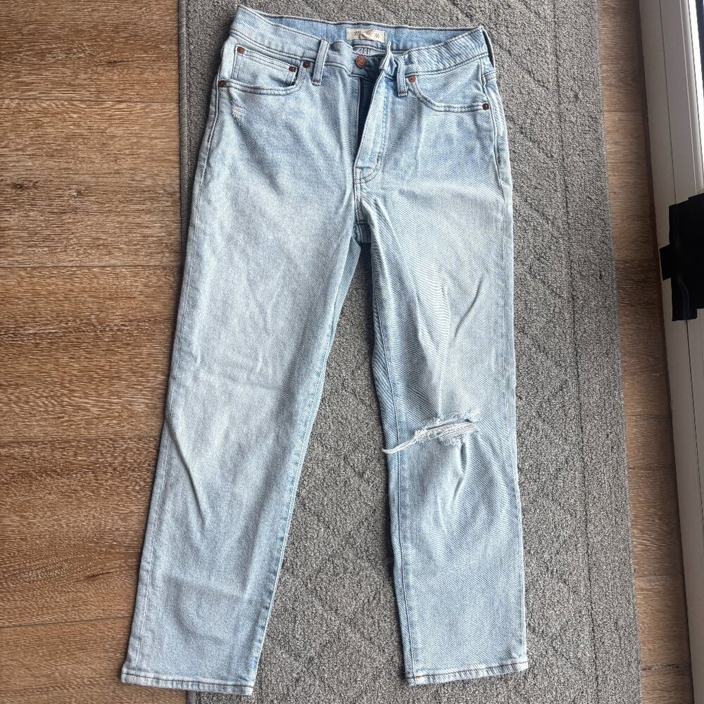 Madewell Mid-Rise Classic Straight Jeans Sz 27